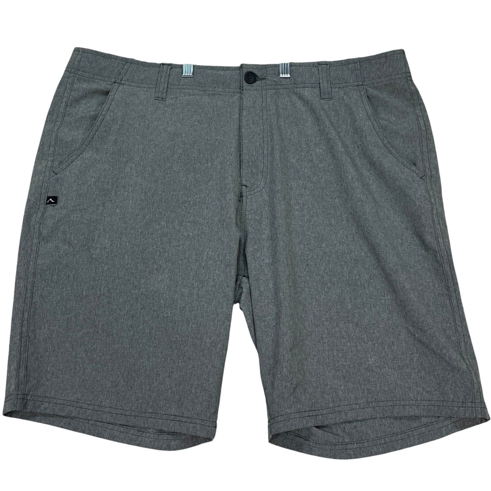 Denali Shorts Mens 38 9 Gray Heathered Stretch Waistband Performance Outdoor EUC